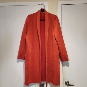 Faux Suede Zara Trench